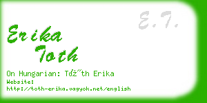 erika toth business card